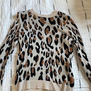 Animal print sweater